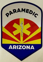 ARIZONA (AZ) PARAMEDIC PATCH STICKER.